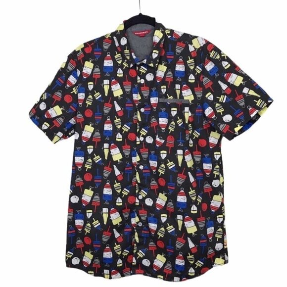 UNIONBAY Other - Union Bay Black Printed Short Sleeve Shirt